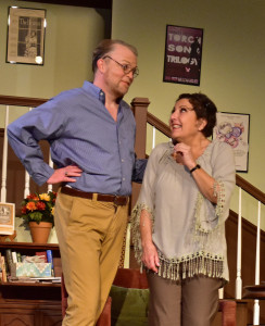 Christian Faulkner and Jayne L. Victor in "Vanya and Sonia and Masha and Spike"