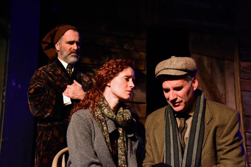 Roxanne Waite and Daniel Lavanga as Mr. and Mrs. Cratchit face the loss of their dear child.